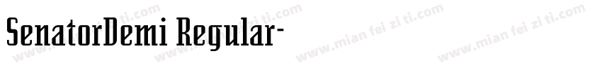 SenatorDemi Regular字体转换